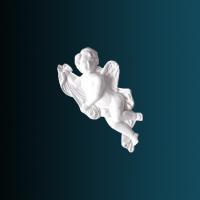 Декоративный орнамент Перфект G2333R 307х160х49 мм белый полиуретан