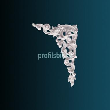 Декоративный орнамент Перфект G2338L 400х300х35 мм белый полиуретан