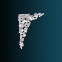 Декоративный орнамент Перфект G2338R 400х300х35 мм белый полиуретан