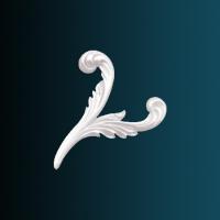 Декоративный орнамент Перфект G2341R 218х250х22 мм белый полиуретан