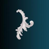 Декоративный орнамент Перфект G2342R 250х150х25 мм белый полиуретан