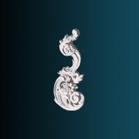 Декоративный орнамент Перфект G2343L 315х142х35 мм белый полиуретан