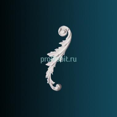 Декоративный орнамент Перфект G2352L 222х70х15 мм белый полиуретан