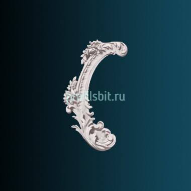 Декоративный орнамент Перфект G2354L 219х114х25 мм белый полиуретан