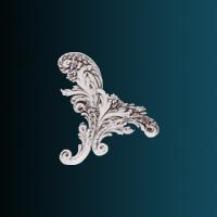 Декоративный орнамент Перфект G2356R 287х312х30 мм белый полиуретан