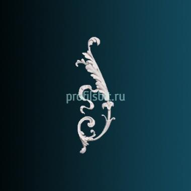 Декоративный орнамент Перфект G2359L 330х159х20 мм белый полиуретан
