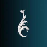 Декоративный орнамент Перфект G2360L 210х89х25 мм белый полиуретан