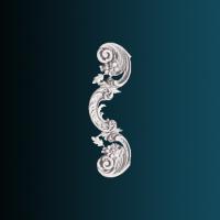 Декоративный орнамент Перфект G2361R 305х121х35 мм белый полиуретан