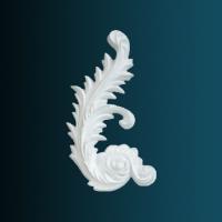 Декоративный орнамент Перфект G2368L 205х119х25 мм белый полиуретан