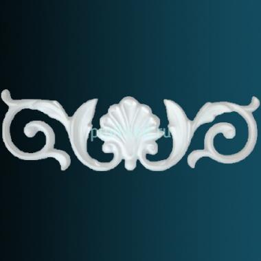 Декоративный орнамент Перфект G2369 88х278х12 мм белый полиуретан