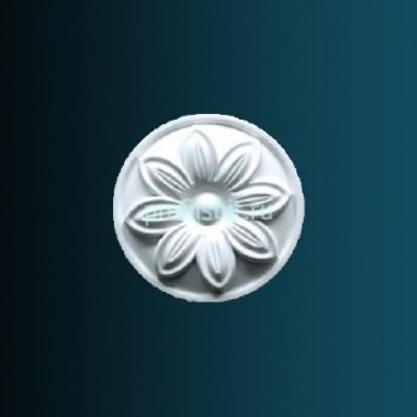 Декоративный орнамент Перфект G2385 129х129х20 мм белый полиуретан