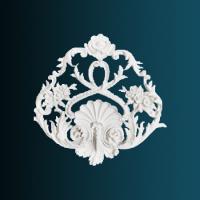 Декоративный орнамент Перфект G2393 432х413х38 мм белый полиуретан