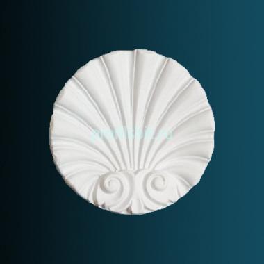 Декоративный орнамент Перфект G2408 88х76х20 мм белый полиуретан
