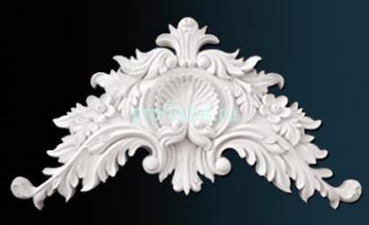 Декоративный орнамент Перфект P1018 225х415х42 мм белый полиуретан