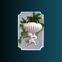 Декоративный светильник Перфект K5013 385х360х181 мм белый полиуретан