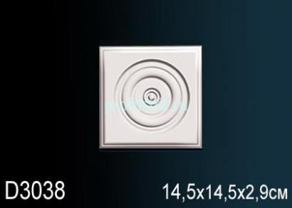 Обрамление дверей Перфект D3038 145х145 мм белый полиуретан