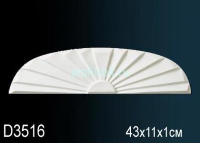 Обрамление дверей Перфект D3516 430х110 мм белый полиуретан