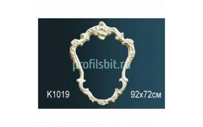 Обрамление зеркала Перфект K1019 910х700х45 мм белый полиуретан