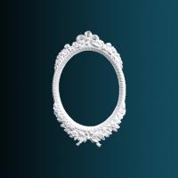 Обрамление зеркала Перфект K4051 820х500х48 мм белый полиуретан