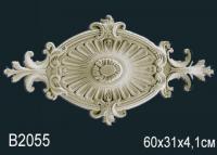 Потолочная розетка Перфект B2055 305 мм белый полиуретан