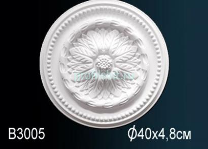 Потолочная розетка Перфект B3005 398 мм белый полиуретан