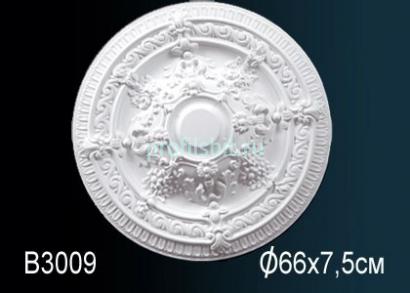 Потолочная розетка Перфект B3009 660 мм белый полиуретан