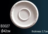 Потолочная розетка Перфект B3027 425 мм белый полиуретан