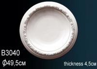 Потолочная розетка Перфект B3040 493 мм белый полиуретан