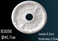 Потолочная розетка Перфект B3056 455 мм белый полиуретан