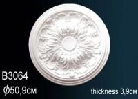 Потолочная розетка Перфект B3064 508 мм белый полиуретан