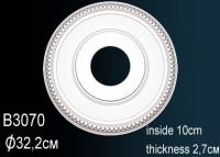 Потолочная розетка Перфект B3070 320 мм белый полиуретан