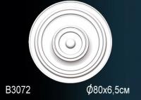 Потолочная розетка Перфект B3072 800 мм белый полиуретан