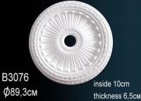 Потолочная розетка Перфект B3076 887 мм белый полиуретан