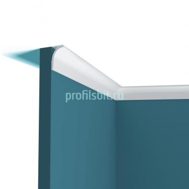 Потолочный плинтус 50 мм Перфект Плюс P148 2 м белый ударопрочный полимер