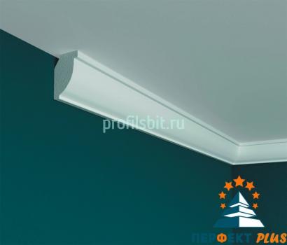 Потолочный плинтус Перфект Плюс P09 21 мм 2 м белый ударопрочный полимер