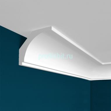 Потолочный плинтус Перфект Плюс P13 40 мм 2 м белый ударопрочный полимер