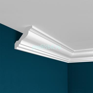 Потолочный плинтус Перфект Плюс P21 40 мм 2 м белый ударопрочный полимер