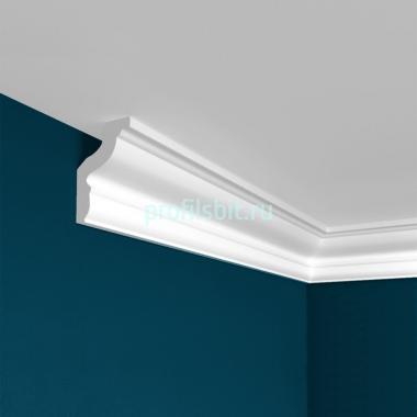 Потолочный плинтус Перфект Плюс P22 42 мм 2 м белый ударопрочный полимер