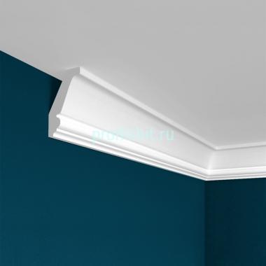 Потолочный плинтус Перфект Плюс P24 39 мм 2 м белый ударопрочный полимер