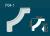 Угловой элемент Перфект Плюс P04-1 165х165 мм белый ударопрочный полимер
