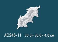 Угловой элемент с орнаментом Перфект AC245-11 300х300 мм белый полиуретан