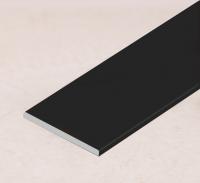 Алюминиевая полоса 15 мм черная матовая 2 мм толщина полосы 3м