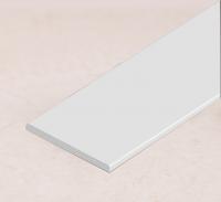 Алюминиевая полоса 20 мм белая матовая 2 мм толщина полосы 3м