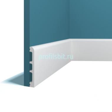 Напольный плинтус 13х100 мм Перфект Плюс P69 белый 2 м белый ударопрочный полимер