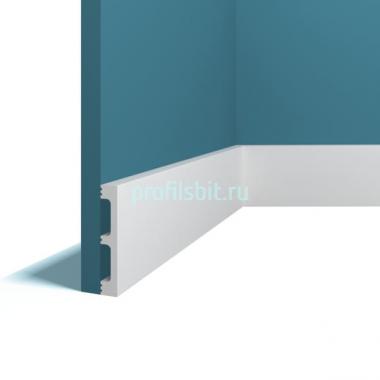 Напольный плинтус 13х80 мм Перфект Плюс P88 белый 2 м белый ударопрочный полимер