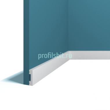 Напольный плинтус 10х40 мм Перфект Плюс P89 белый 2 м белый ударопрочный полимер