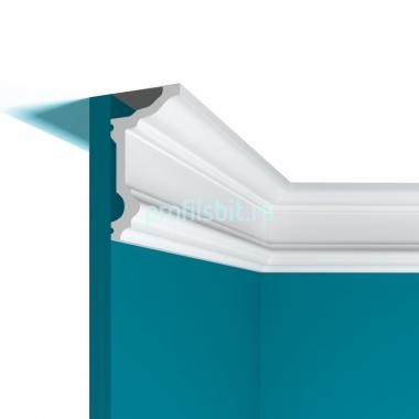 Потолочный плинтус 50х97 мм Перфект Плюс P90 2 м белый ударопрочный полимер
