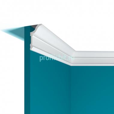 Потолочный плинтус 32х60 мм Перфект Плюс P93 2 м белый ударопрочный полимер