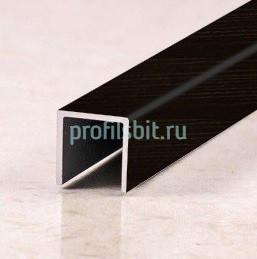 П-профиль алюминиевый 10х10 мм Евротрим 0200.05 черный 2,95 м