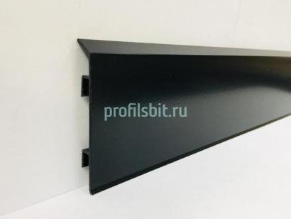 Алюминиевый плинтус для пола 100 мм Евротрим F-100 2642 черный 2,95 м